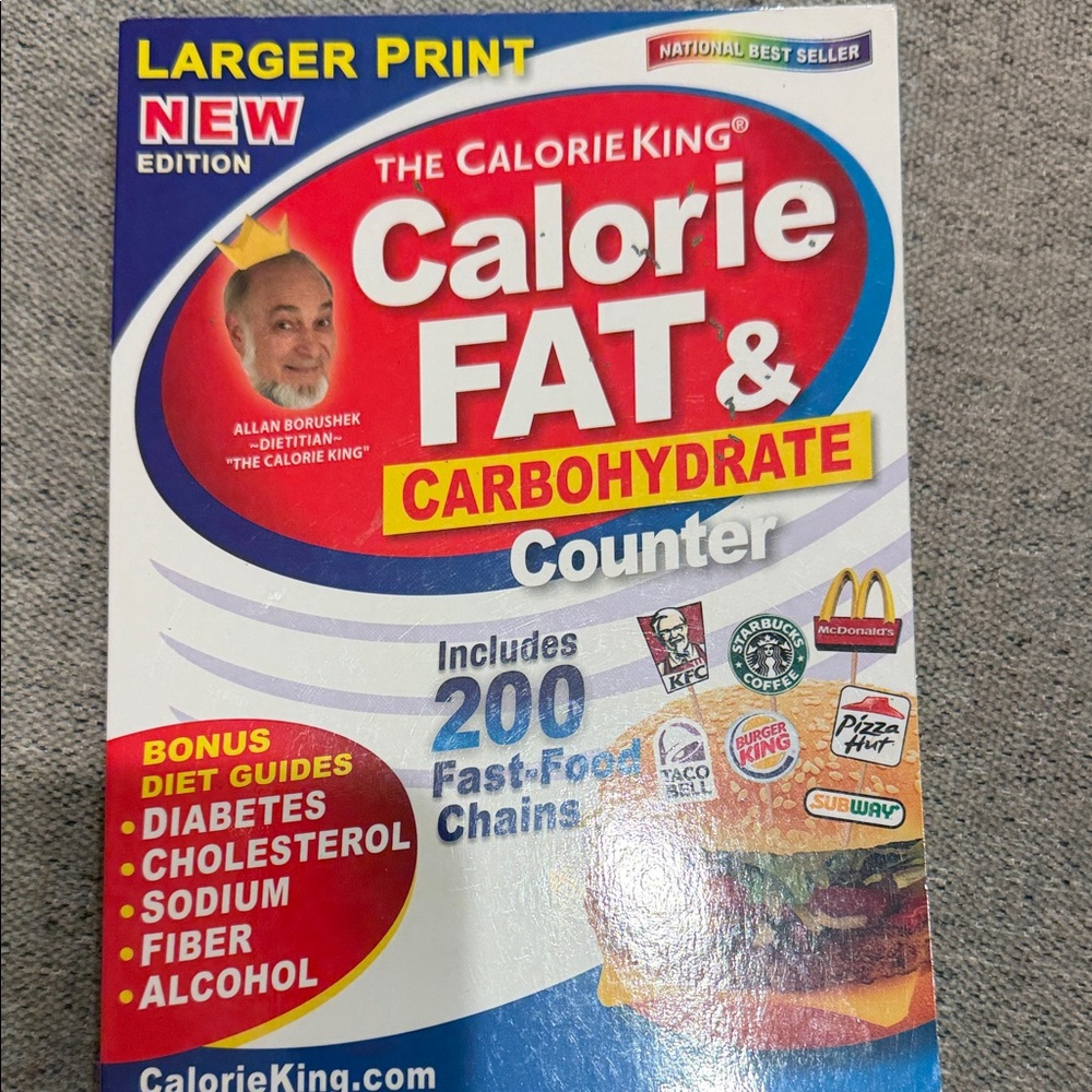 Fat & Carbohydrate Counter Book